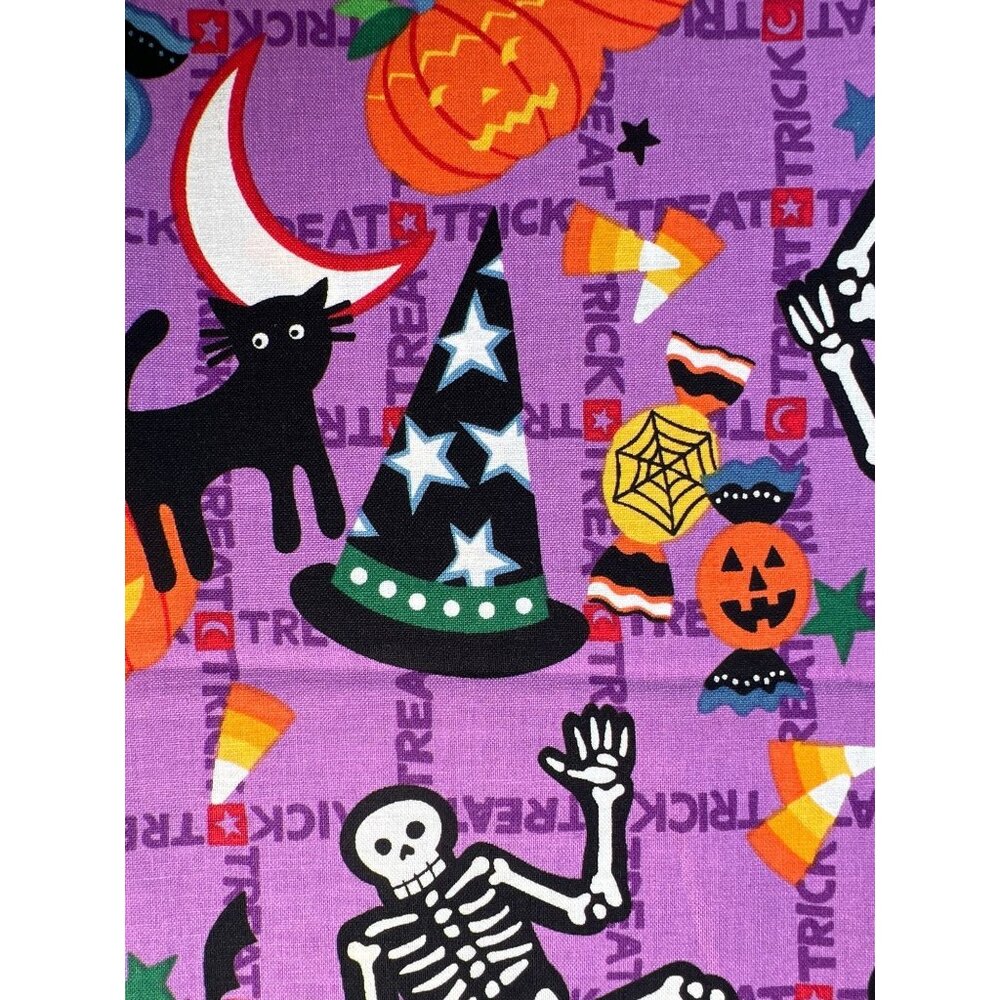 Fabric -RARE Alexander Henry "Tricky Treats" 2007 Halloween Cotton 36" L x 43” W